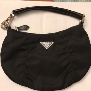 Prada mini Nylon Leather  evening Bag